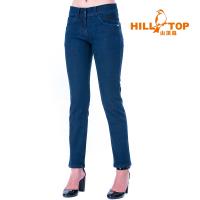 【hilltop山頂鳥】女款保暖修身牛仔褲H31FL1深藍