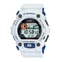 【CASIO 卡西歐】G-SHOCK經典限量藍白大錶徑 防撞設計時尚腕錶 GD-400DN(G-7900A-7)
