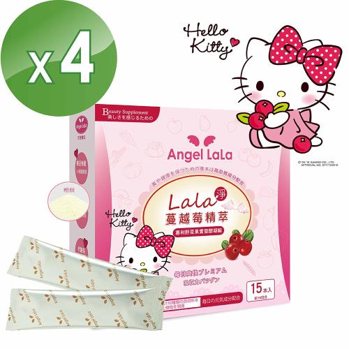 【Angel LaLa天使娜拉】LaLa蔬果酵素蔓越莓精萃15包x4盒