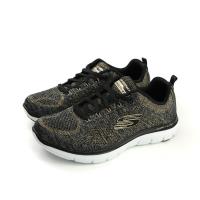 SKECHERS Flex Appeal 2.0 運動鞋 記憶鞋墊 避震 針織鞋面 女鞋 深灰色 金蔥 12617BKGD no682