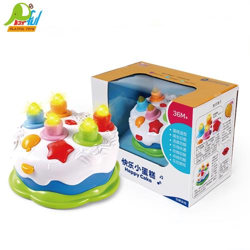 Playful Toys 頑玩具 聲光蛋糕 602-1(聲光蛋糕 電子蛋糕 音樂蛋糕 生日蛋糕 蠟燭蛋糕 生日派對)