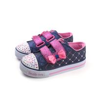 SKECHERS Twinkle Toes 布鞋 運動鞋 燈鞋 童鞋 小童 藍色 10788NDNPK no762