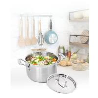 Cuisinart美膳雅 專業級不鏽鋼湯鍋6QT(5.7L/24cm) MCP44-24NTW