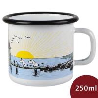 Muurla 嚕嚕米馬克杯 夕陽日落 白色 250ml