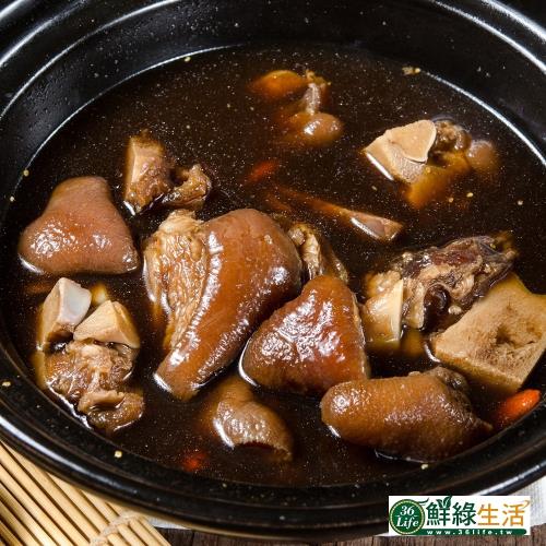鮮綠生活 暖冬溫補藥燉豬腳鍋1200g 共6入