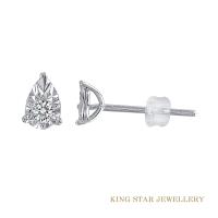 King Star 樂雅6分鑽石18K金耳環(視覺效果20分)