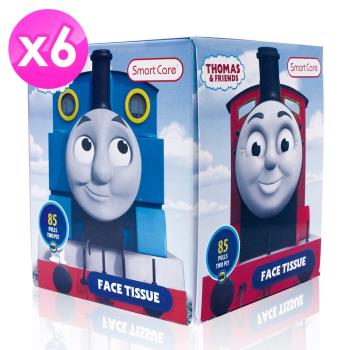 美國熱銷卡通Thomas Friends 盒裝面紙85抽 (六入組)