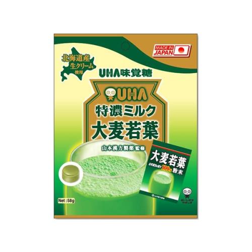 [UHA]日本味覺糖特濃牛奶糖81g(大麥若葉)(6包/組)