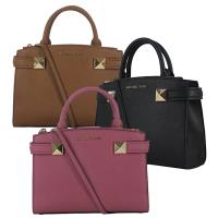 【Michael Kors】KARLA 大鉚釘防刮牛皮兩用包(3色)