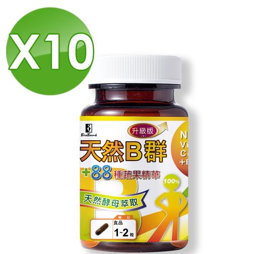 【宏醫】全新天然B群88種蔬果升級版10瓶組