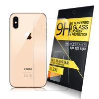NISDA for iPhone Xs Max 背面鋼化 9H 0.33mm玻璃螢幕貼-非滿版