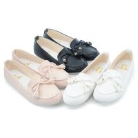 【cher美鞋】 MIT蝴蝶流蘇甜美平底娃娃鞋-黑色/白色 -075102256-03