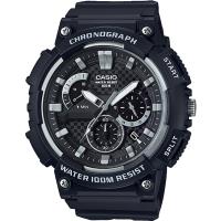 CASIO 流行前線逆跳扇形計時男錶-灰X黑(MCW-200H-1A)