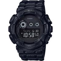 G-SHOCK 大錶徑經典三眼數位顯示窗格男錶-全黑(GD-120BT-1D)