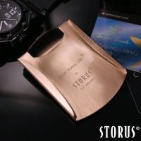【美國STORUS】聰明錢夾 專利設計時尚鈔票夾―霧面玫瑰金 錢夾 卡夾 名片夾 西裝配件