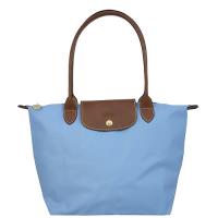 LONGCHAMP 長提把尼龍水餃包2605-089(小-水藍色807)