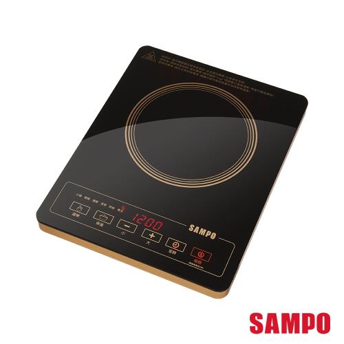 SAMPO聲寶 觸控式不挑鍋電陶爐 KM-SL12P(限時加贈 特福16CM不沾湯鍋含蓋)