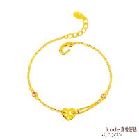 Jcode真愛密碼 滿心情意黃金/水晶手鍊