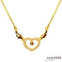 Jcode真愛密碼 天使之約黃金/水晶項鍊