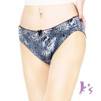 【Ks凱恩絲】專利有氧蠶絲黑豹紋柔棉三角內褲