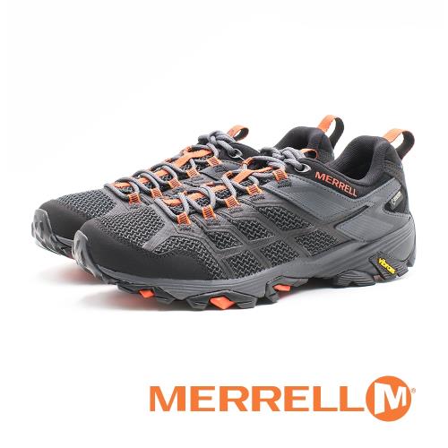 MERRELL GORE-TEX 健走鞋 耐磨抗菌 防水 登山鞋 運動鞋 防臭緩震 多功能 男鞋-黑(另有藍)