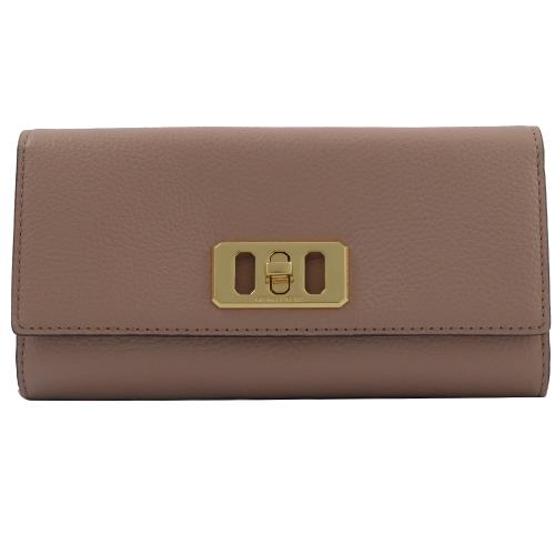 MICHAEL KORS KARSON 金屬扣荔枝皮長夾.裸