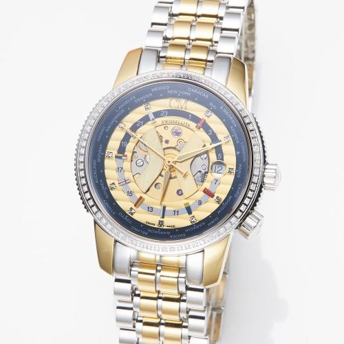 瑞士CLAUDE MEYLAN寰宇真鑽機械錶-獨