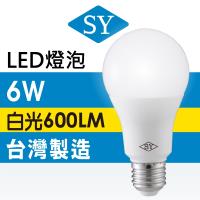 【SY 聲億】【3入】6W高效能廣角燈泡