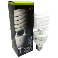 旭光 220V 240V-28W 節能螺旋燈泡 6500K.2700k-晝光.黃光(50入)