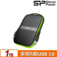 SP廣穎 Armor A60 1TB(黑綠) 2.5吋軍規防震行動硬碟