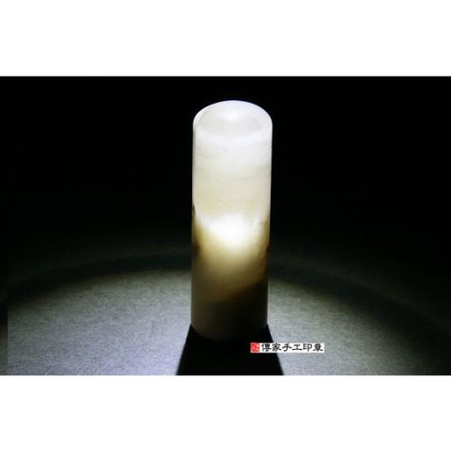 頂級兔毛白水晶臍帶印章肚臍章《半手工噴砂》七分，正常高度，單章。全配OM-340
