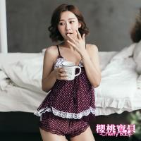 Cherry baby 愛戀滿點吊帶背心短褲套裝 (2色可選)