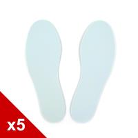 糊塗鞋匠 優質鞋材 C180 台灣製造 5mm平面乳膠鞋墊(5雙)