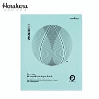 Haruharu 奇蹟活氧深層水潤蜂蜜綠茶保濕面膜 25g*5入/盒