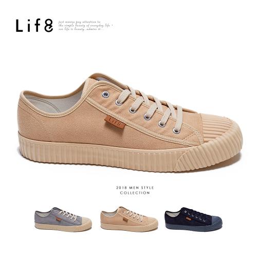 Life8-Casual 復古絨布質感餅乾鞋-09900
