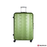 日本SUNCO 25吋 世界最輕級 鎂合金框拉桿箱 手把抗菌 - 珍珠綠