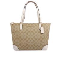 COACH PVC LOGO肩背包(白色) F29208 IMDQC