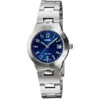 CASIO 可愛風簡約數字女錶-藍(LTP-1241D-2A2)