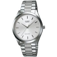 CASIO 復古風簡約造型男錶-白(MTP-1274D-7A)