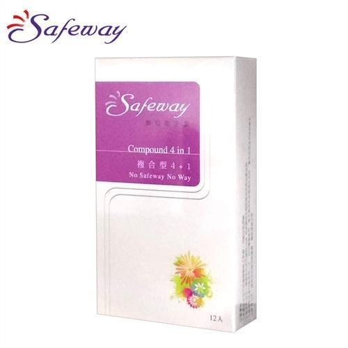 保險套組合價 SAFEWAY數位-複合型4in1保險套(12入裝)x2 + SAFEWAY數位-水感潤滑型保險套(12入裝)x2 