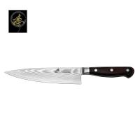 臻刀具 大馬士革鋼系列 三鉚釘口金柄 210mm廚師刀 DLC80-02