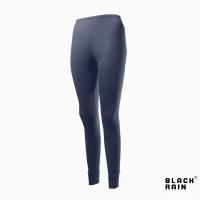 【荷蘭Black Rain】女款 銀離子保暖褲 BR602041 (58丈青條紋)
