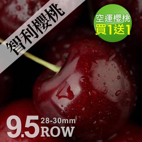 買1送1組-築地一番鮮-空運9.5ROW智利櫻桃(28-30mm)500g禮盒(加贈500g共1kg)