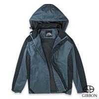 GIBBON 保暖細刷毛防風防水連帽外套-二色