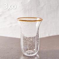 3,co 手工氣泡感玻璃杯(大) - 茶邊