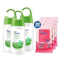 VIGILL 婦潔-淨護精油 私密沐浴露 3瓶特惠組(180ml/瓶X3 加送生理潔舒巾X3)
