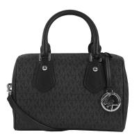 【Michael Kors】滿版防刮皮革手提斜背波士頓包(3色)