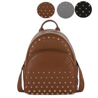 【Michael Kors】ABBEY鉚釘荔枝紋牛皮後背包(3色)