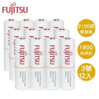 Fujitsu 富士通 AA3號1900mAh低自放充電電池12入