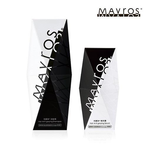 MAVROS烏麗絲 激黑抗白組（洗髮精300ml+精萃露30ml*2）